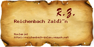 Reichenbach Zalán névjegykártya