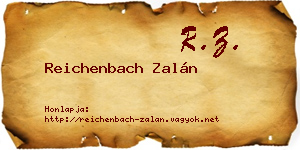 Reichenbach Zalán névjegykártya